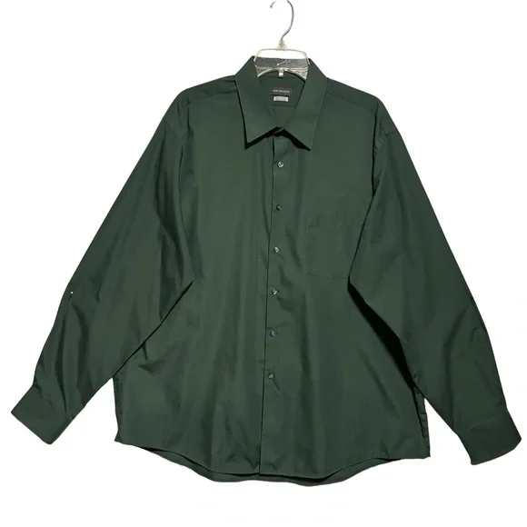 Van Heusen Shirts Van Heusen Green Button Up Long Sleeve Shirt
